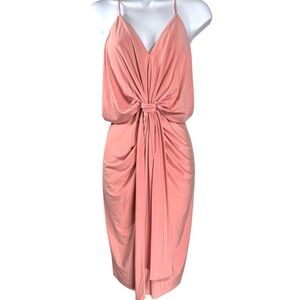 NWT Misa Elegant Pink Sleeveless Dress Size XS Retails 395.00